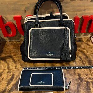 Kate Spade convention crossbody/satchel & Wallet comes dust bag
